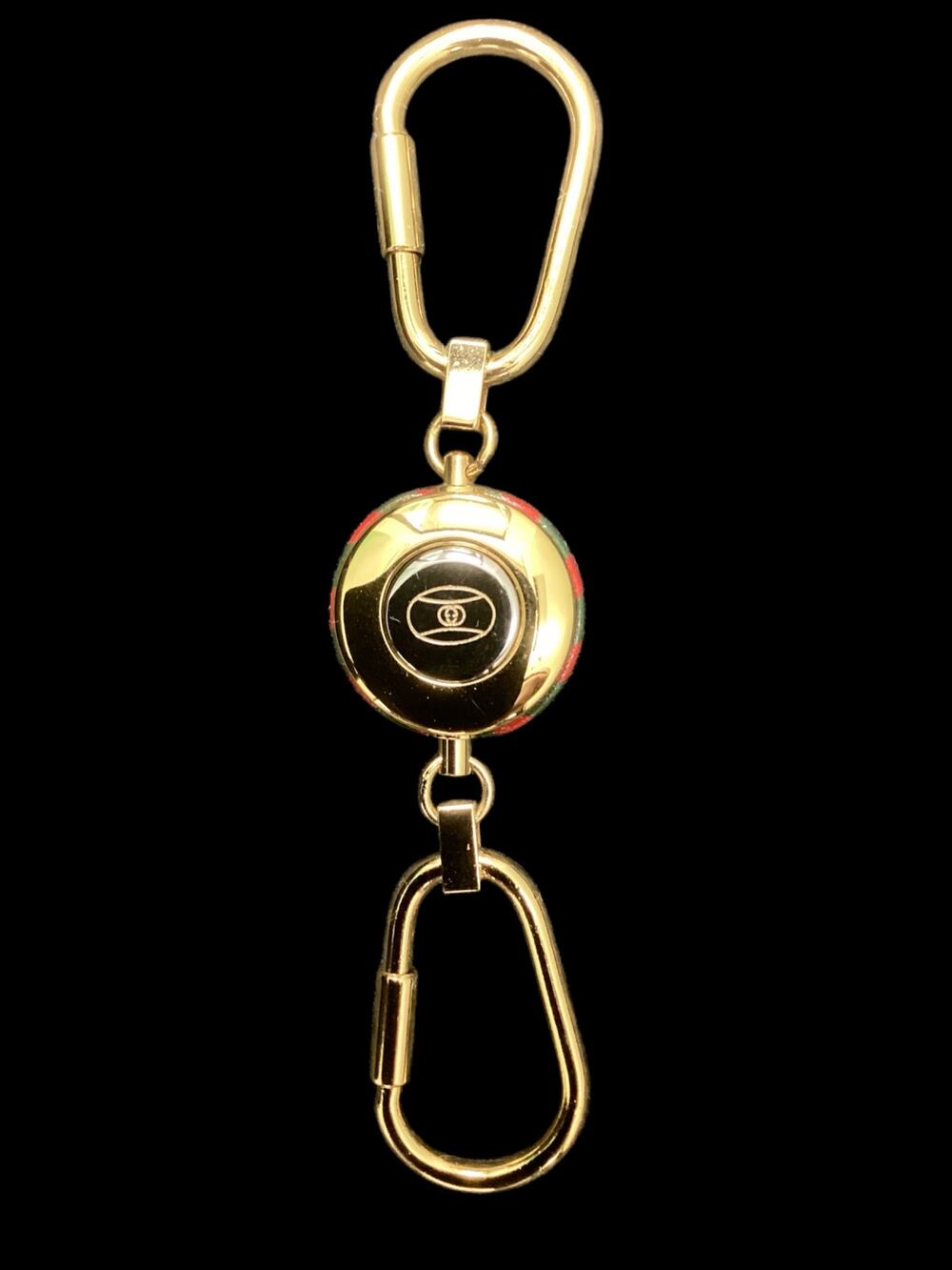 Vintage Gucci Portachiavi - Keychain Gold Color Original Box Made In Italy